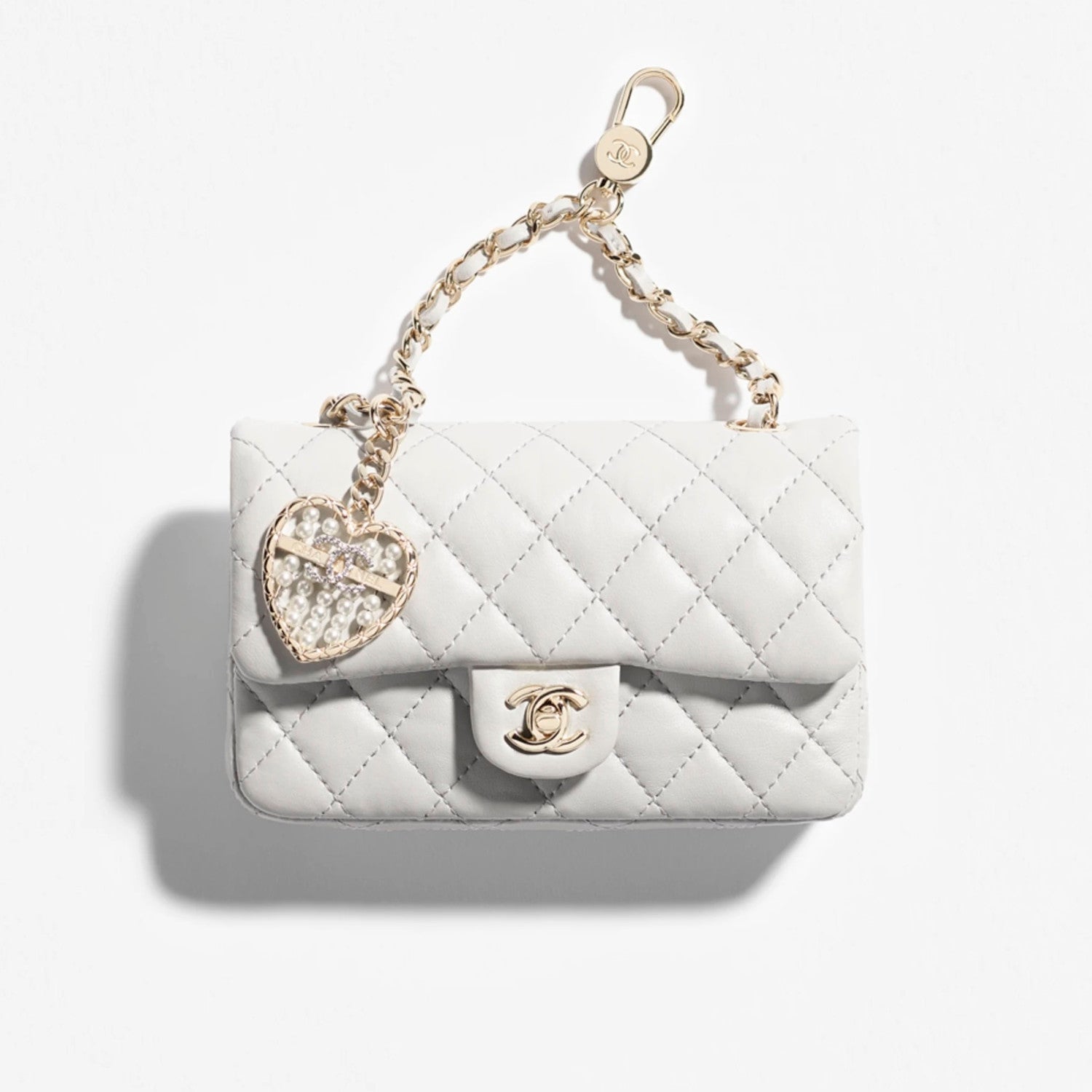 Chanel Women's Solid Color Chain Strap Flap Leather Mini Pendant Bag Bags AP4760-B21223-U0509 #77494