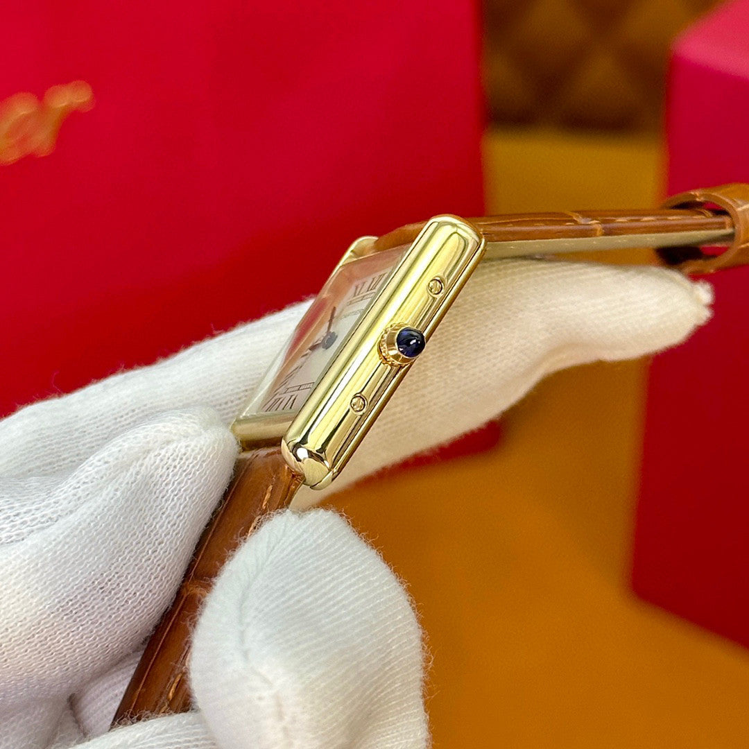Cartier Tank Series Fashion Strap Watch #21767