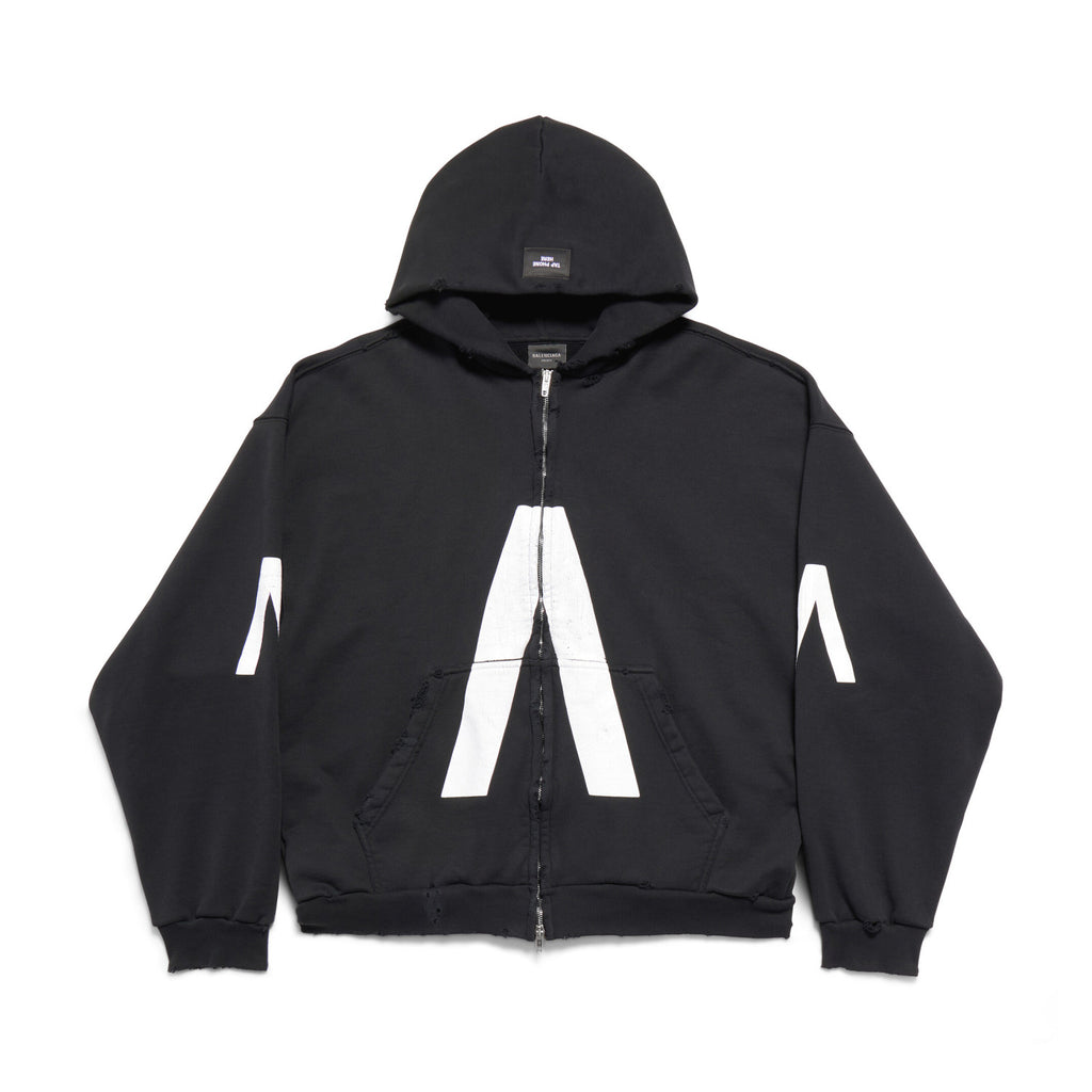 Balenciaga Men's Autumn Music Archive Series Connected Zip-up Hoodie Medium Jacket #97348