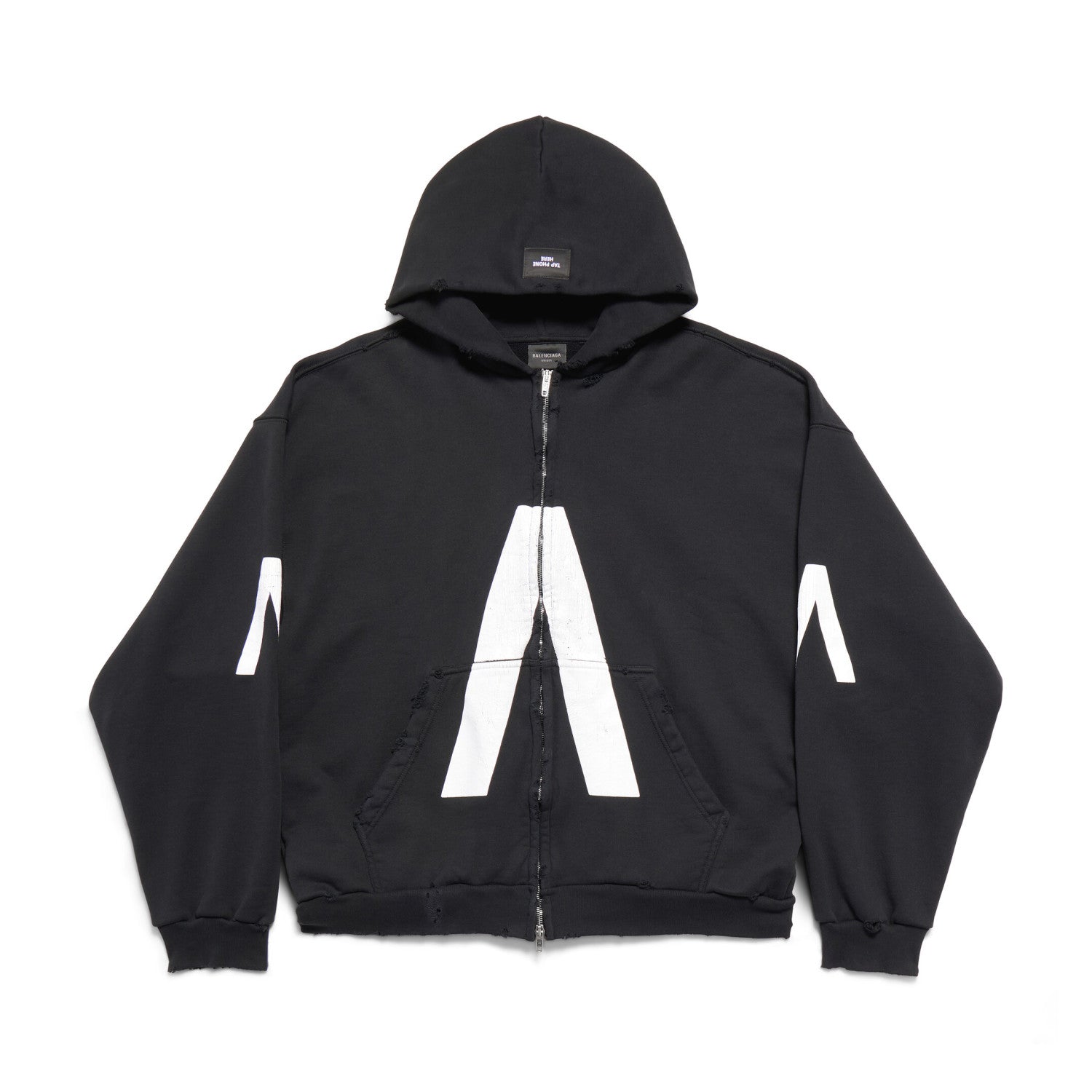 Balenciaga Men's Autumn Music Archive Series Connected Zip-up Hoodie Medium Jacket #97348