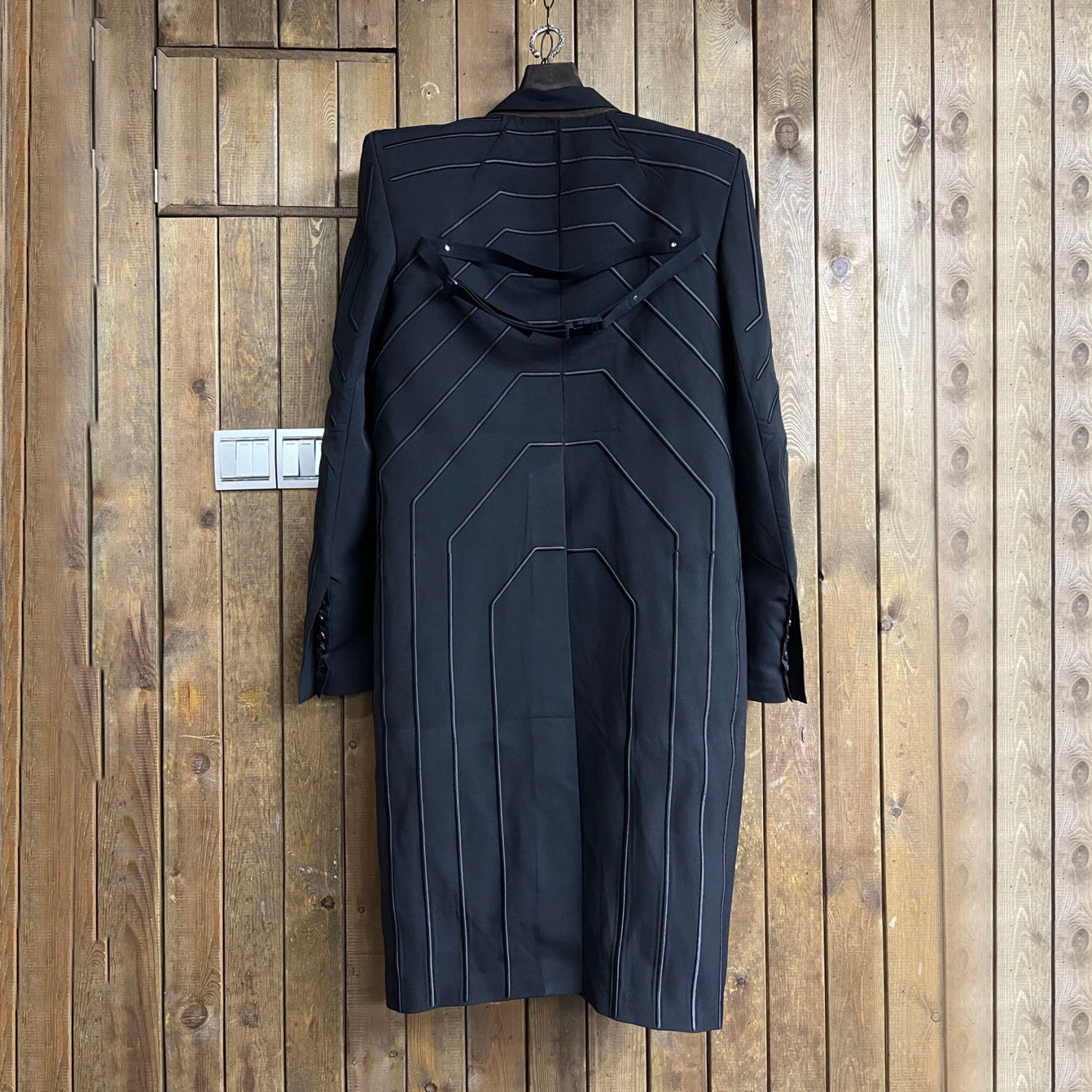 Rick Owens Men's Spring/Fall Fashion Classic V Neck Single Breasted Solid Color Long Suit Jacket #79334
