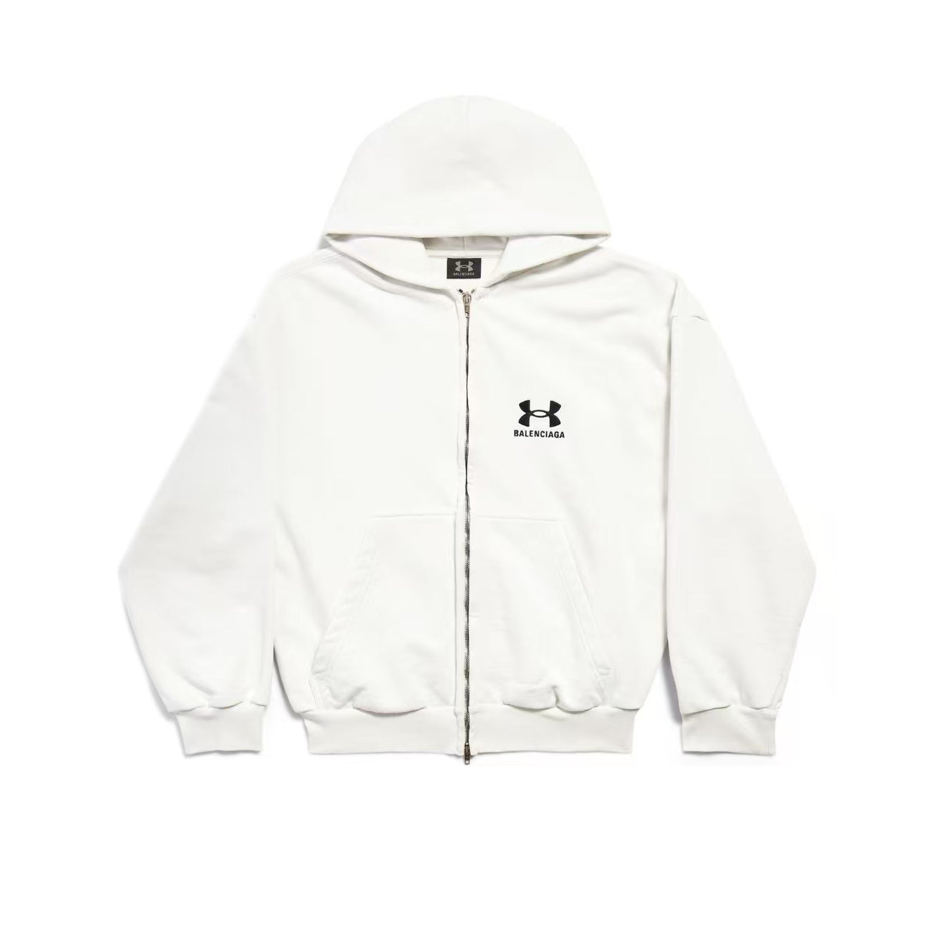Balenciaga Men's And Women's Spring/Fall Fashion Casual Solid Color Zipper Hooded Long Sleeve Jacket #78946