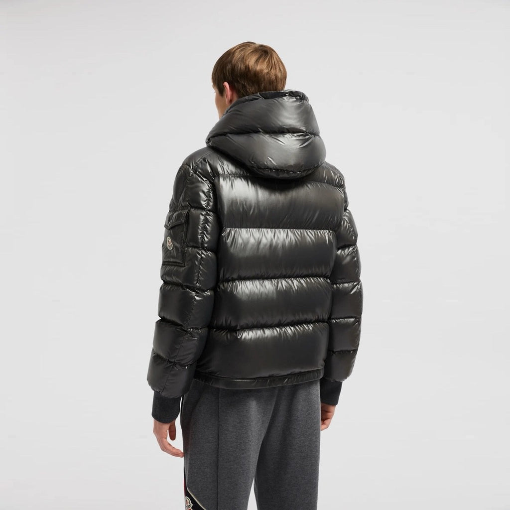 Moncler Men's Autumn and Winter Solid Color Nylon Waterproof Fabric Hooded Zipper Long Sleeve Puffer Down Jacket #73749