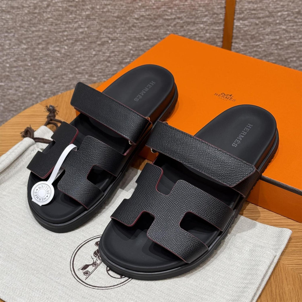 Hermes Women's Autumn and Winter Pure Color Suede Leather Casual Fashion Sandal Mop Shoes #77294
