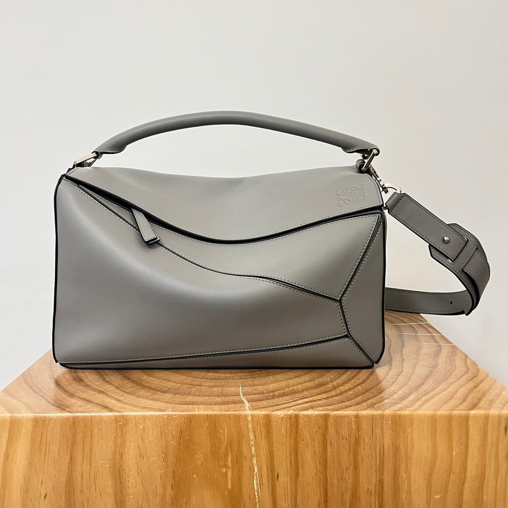 Loewe Large Classic Puzzle Cowhide Handbags Men Women Fashion Geometric Casual Temperament Commuter Crossbody Bag Bags B510P00X05 #71934