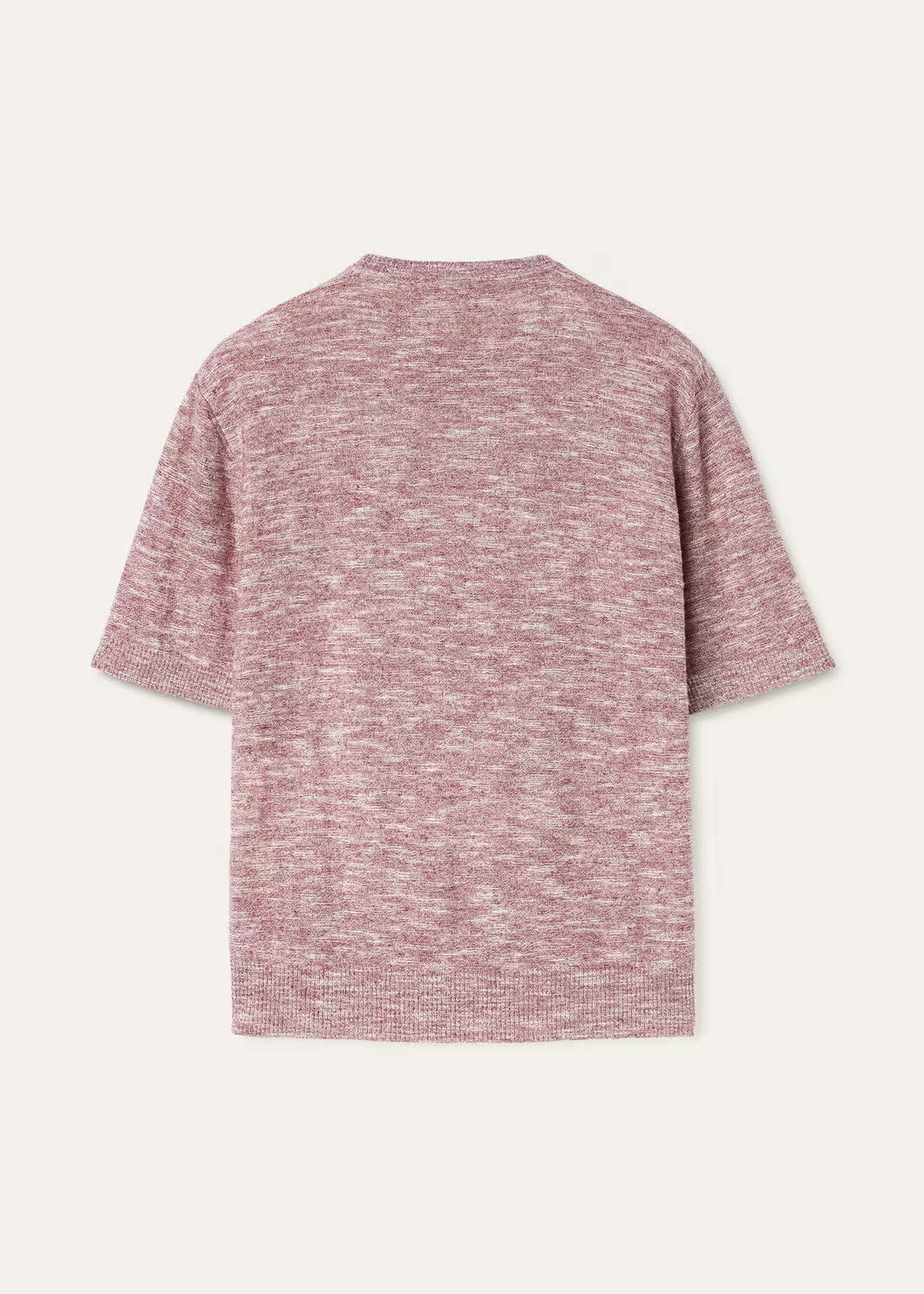 Loro Piana Men's Spring And Autumn Tori Round Neck Casual Linen Silk Knit Short Sleeve Top T-Shirt Ngvp #1774