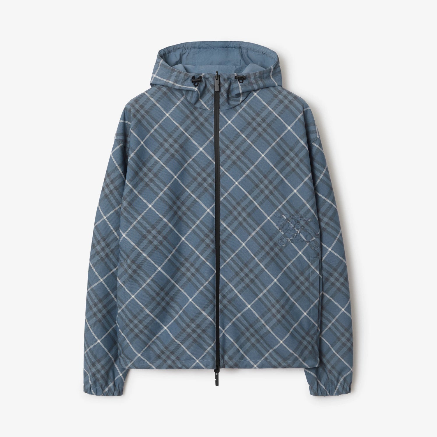 Burberry Men's Spring/Summer Casual Reversible Checkered Long-sleeved Hooded Drawstring Zipper Jacket #78314