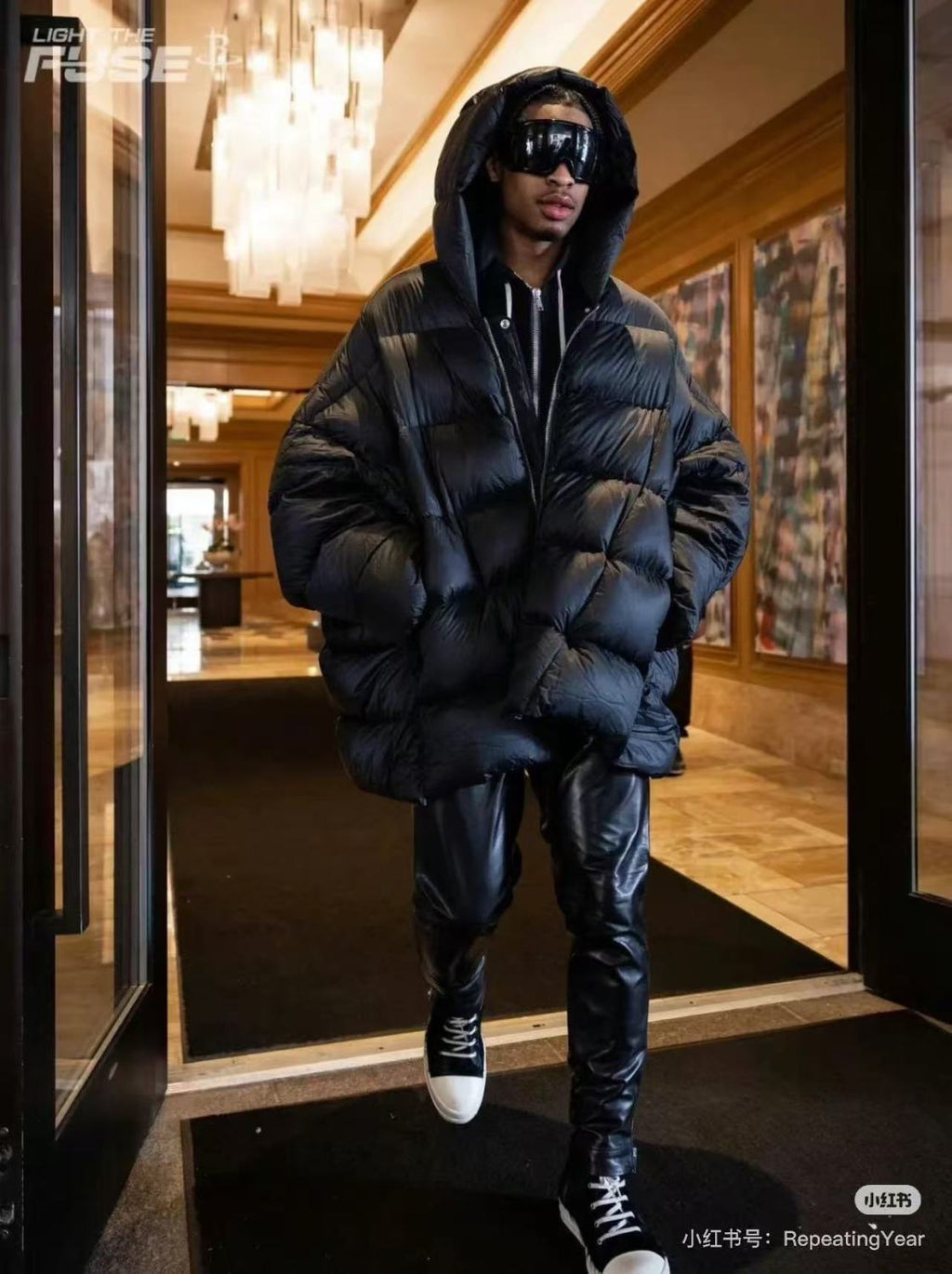 Rick Owens Women's Men's Fall And Winter Green Oversized Down Jacket Luxury Temperament Simple Trend Warm Down Jacket Ngvp #2498
