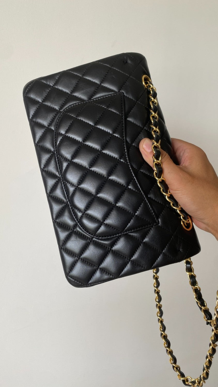 Chanel CF Women's Diamond Logo Sheepskin Shoulder Bag Medium #332608