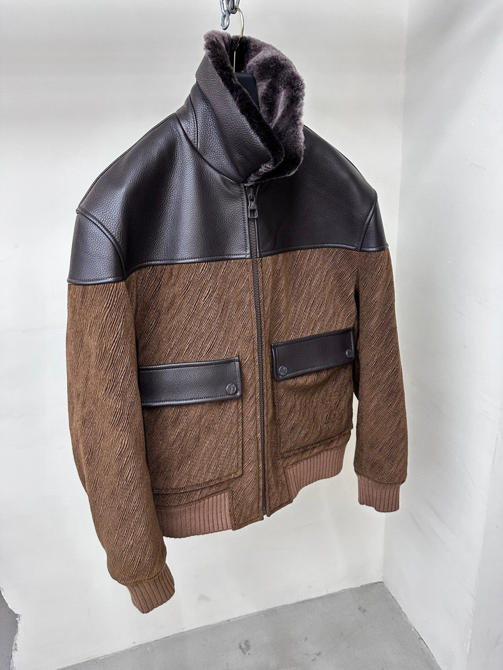 Louis Vuitton Mix Leather Blouson Jacket #96816