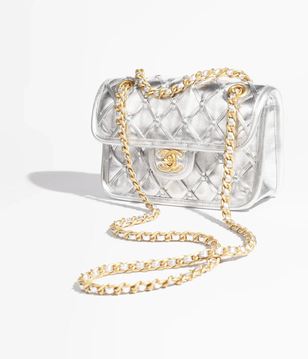 Chanel Metallic Braid Mini Shoulder Bag #317579