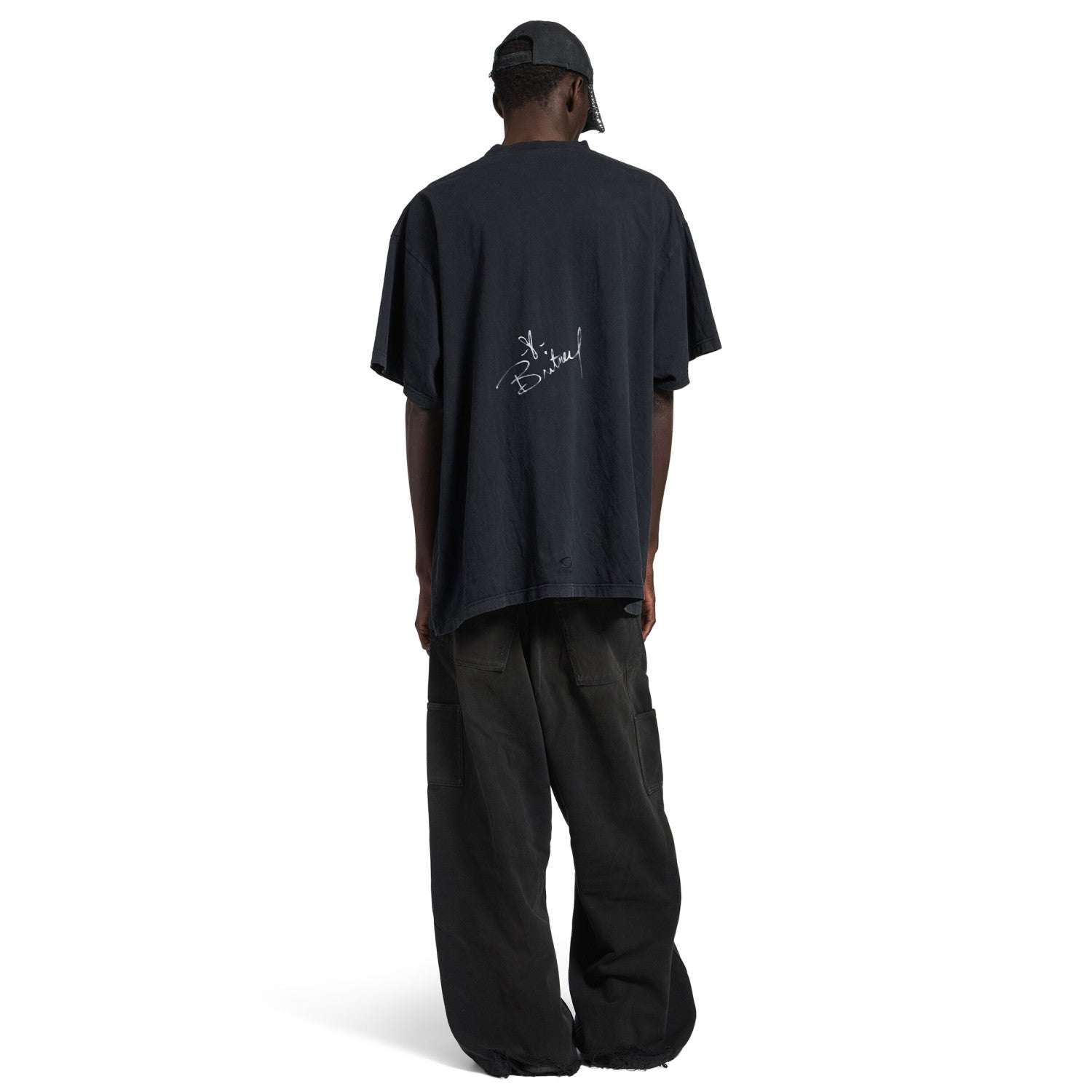 Balenciaga Music Britney Spear Collection Silhouette T-Shirt Men Women Spring Summer Fashion Trend Loose Casual Printed T-shirt Ngvp #1724