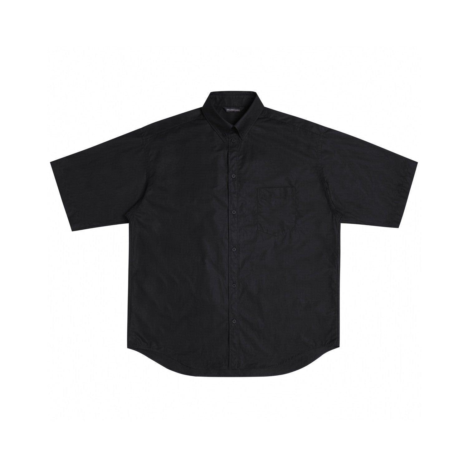 Balenciaga Summer Black Short Sleeve Letter Shirt #94145
