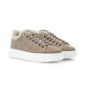 Louis Vuitton Women's Time Out Sneaker Suede Round Toe Lace-up Low-top Sneakers #333372