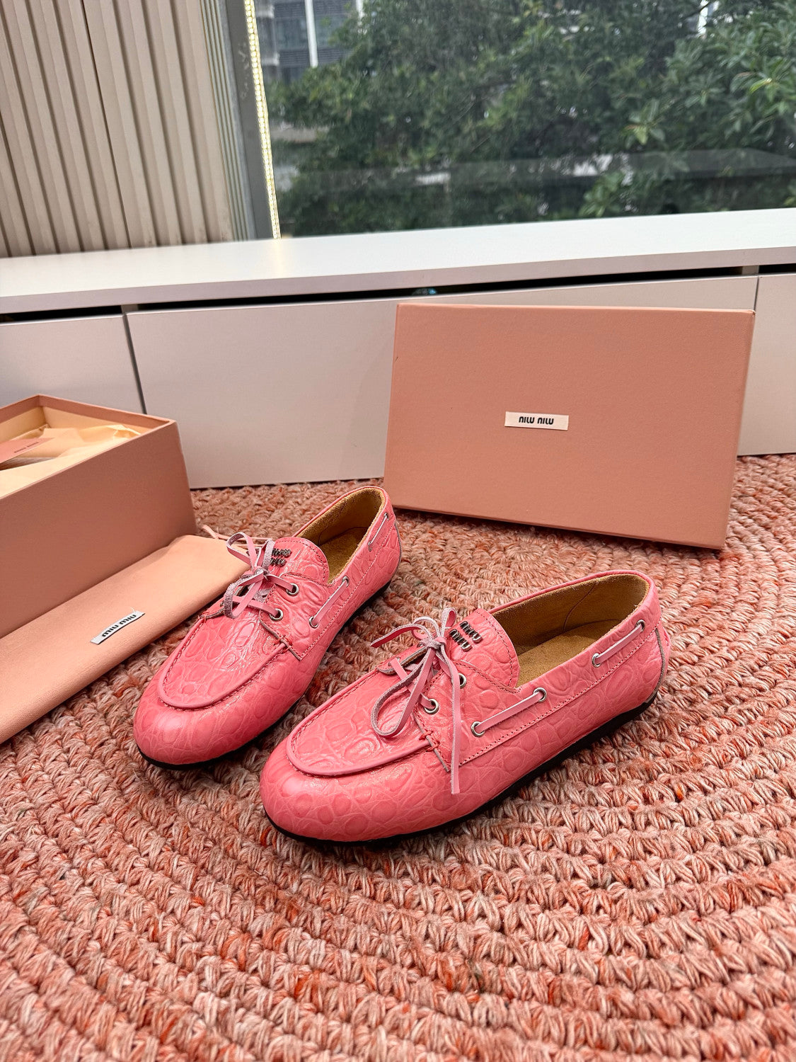 MiuMiu Mesh Mary Jane Shoes #383824