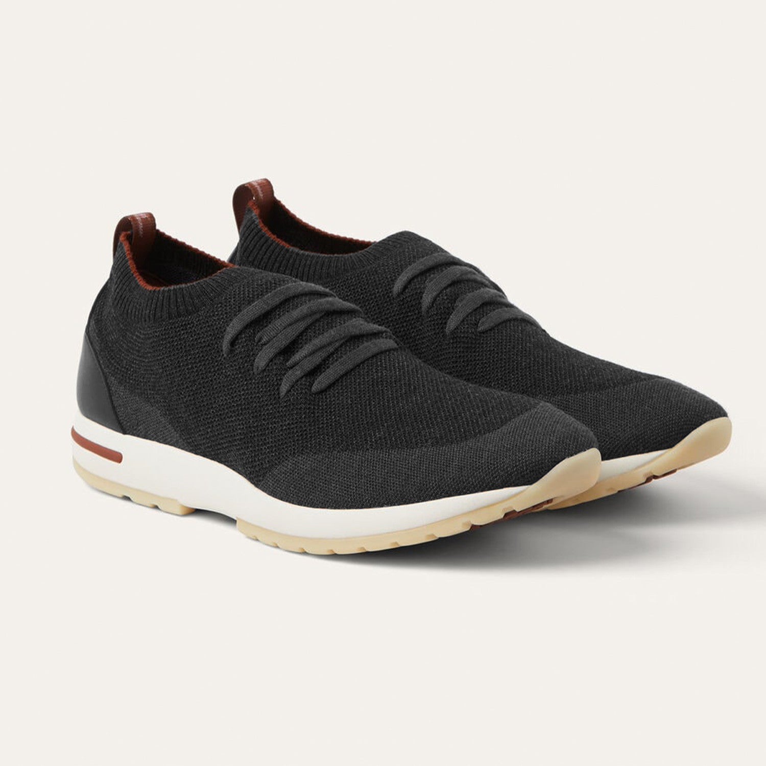 Loro Piana 360 Lp Flexy Walk Men's Autumn/winter Sports Shoes Two-tone Fashion Luxury Knit Comfortable Casual Footwear Ngvp #2435