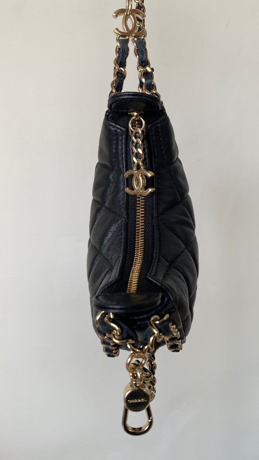 Chanel Diamond Chain Moon Bag Fashionable and Versatile Shoulder Crossbody Bag #332644