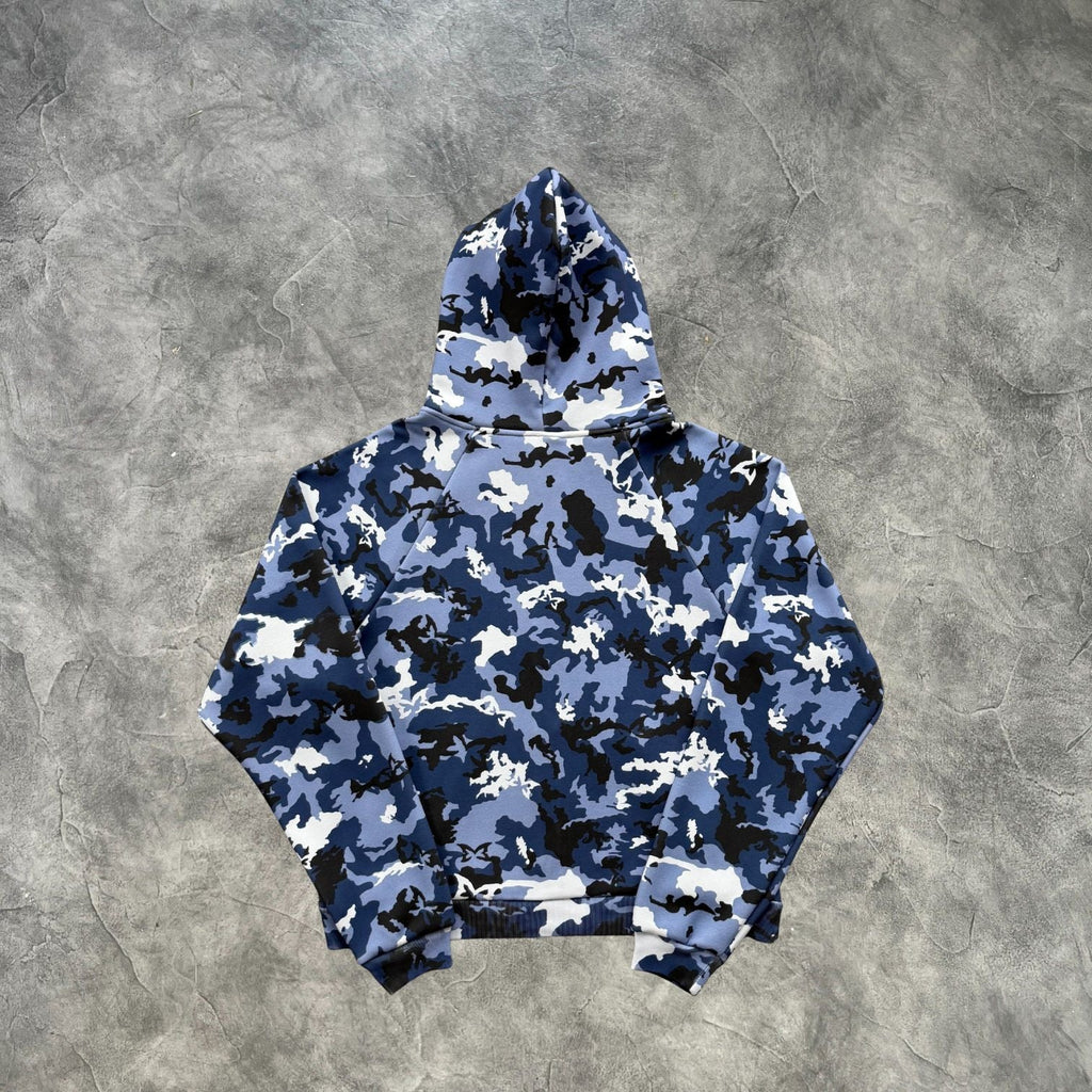 Mertra Zipper Jacket Blue Camouflage