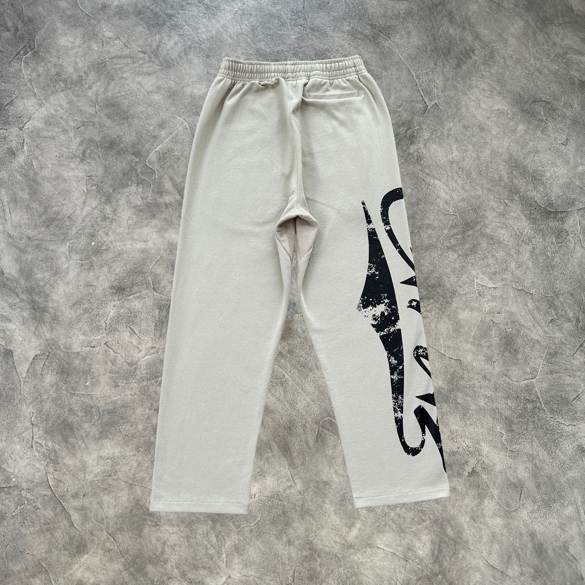 Corteiz Large Print Straight Pants Beige