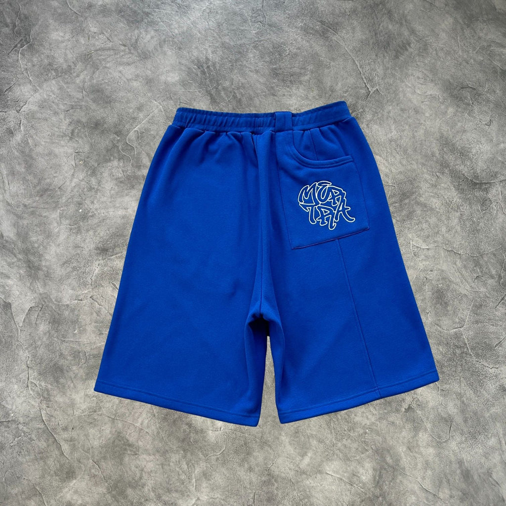 Mertra Basic Contrast Shorts Blue