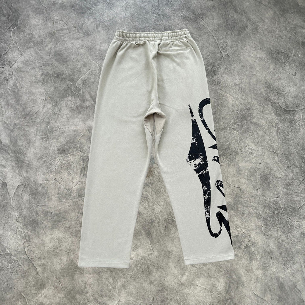 Corteiz Large Print CRTZ Zip-Up Tracksuit Beige