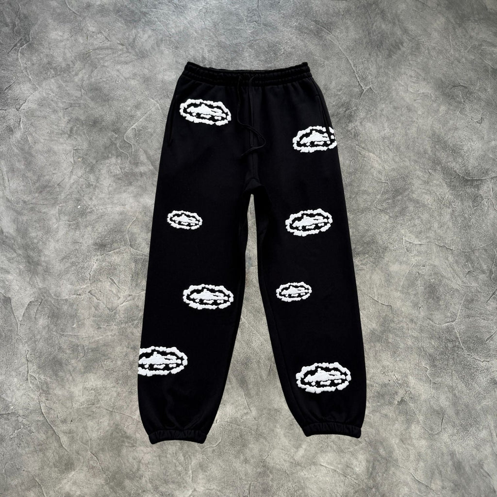 Corteiz Clouds Zip-Up Tracksuit Black