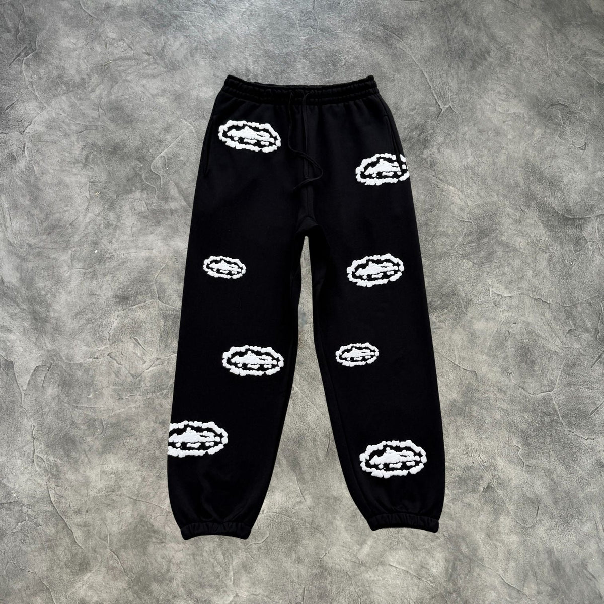 Corteiz Clouds Zip-Up Tracksuit Black