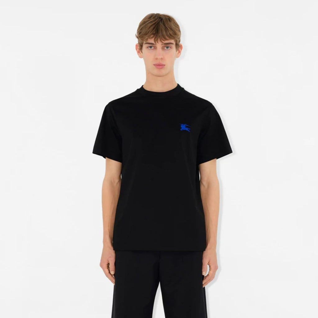 Burberry Men's Spring And Summer Embroidery Logo Solid Colour Cotton T-shirt Fashion Casual Trend Versatile Tee Round Neck Short-sleeved Shirt #71797
