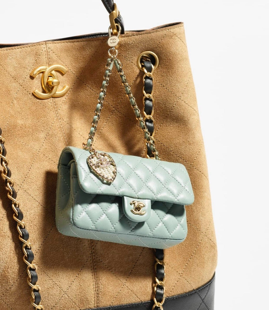 Chanel Mini Cf Pendant Classic Color Keyring Bag Accessory Fashionable Exquisite Elegant Waist Bag Card Holder Bags #82142A