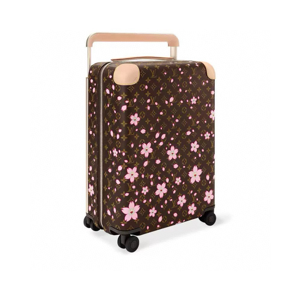 Louis Vuitton x Takashi Murakami Horizon Cherry Blossom Series 20-inch Luggage Coated Canvas Solid Color Travel Box Bag Bags M13788 #81581