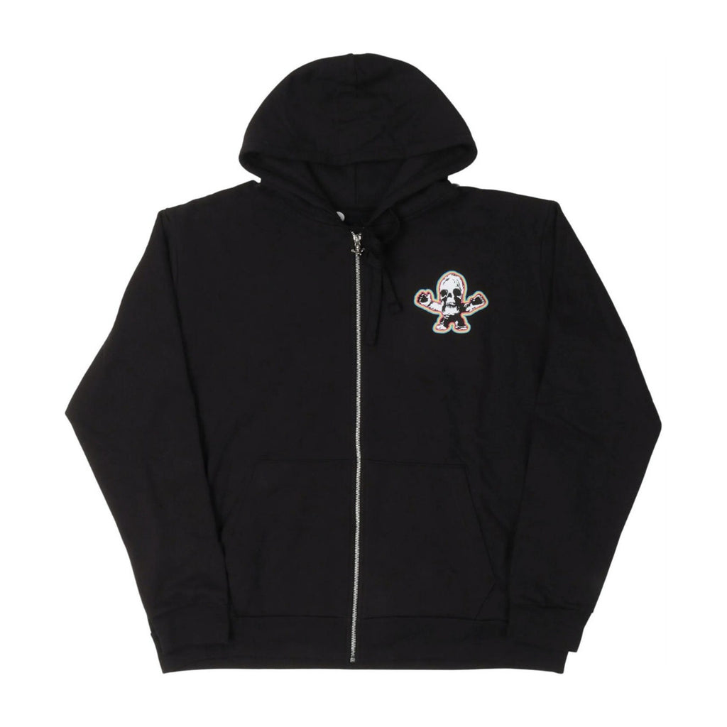 Chrome Hearts Men's Spring and Fall Black Logo Printed Zipper Long Sleeve Hooded Jacket #72488