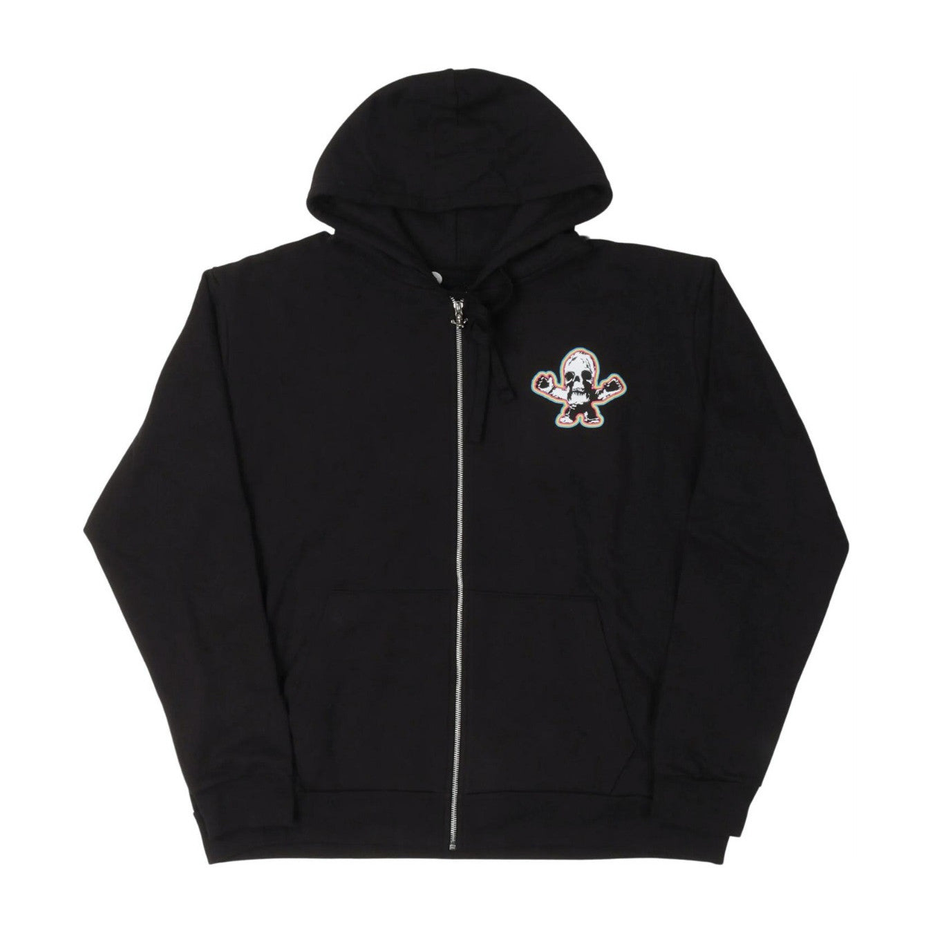 Chrome Hearts Men's Spring and Fall Black Logo Printed Zipper Long Sleeve Hooded Jacket #72488