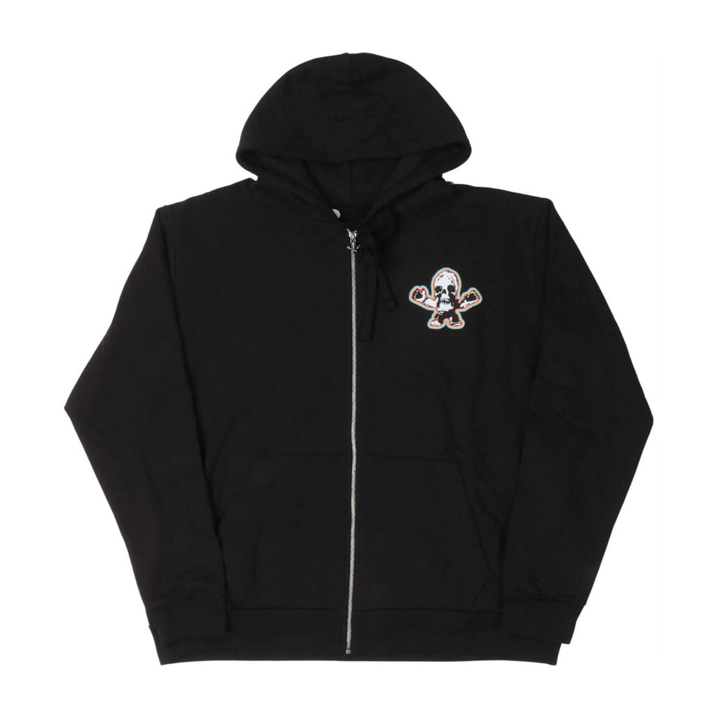 Chrome Hearts Men's Spring and Fall Black Logo Printed Zipper Long Sleeve Hooded Jacket #72488