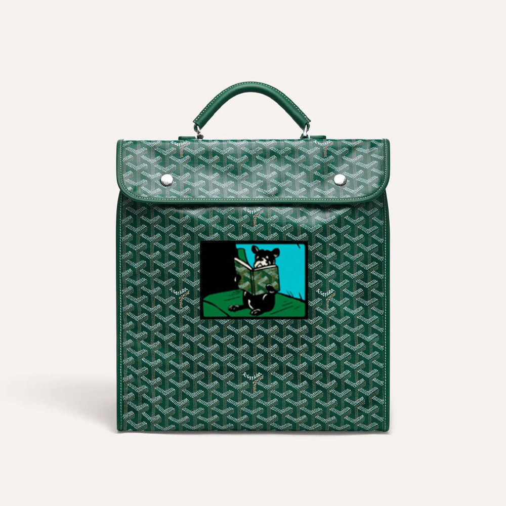 Goyard Saint Leger Backpack: Limited Edition French Bulldog Design Large Briefcase For Fashionable Travel Business And Daily Use Bag Bags #196801