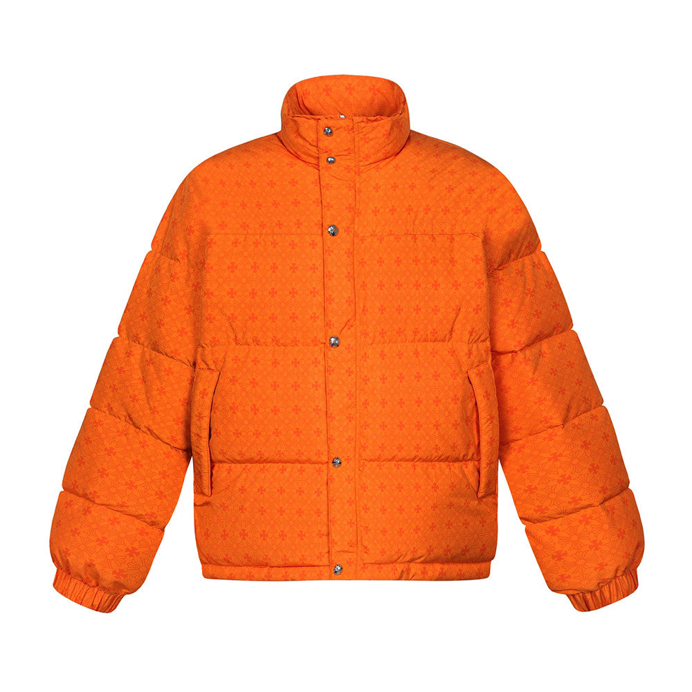 Chrome Hearts Dark Pattern Jacquard Down Jacket #333641