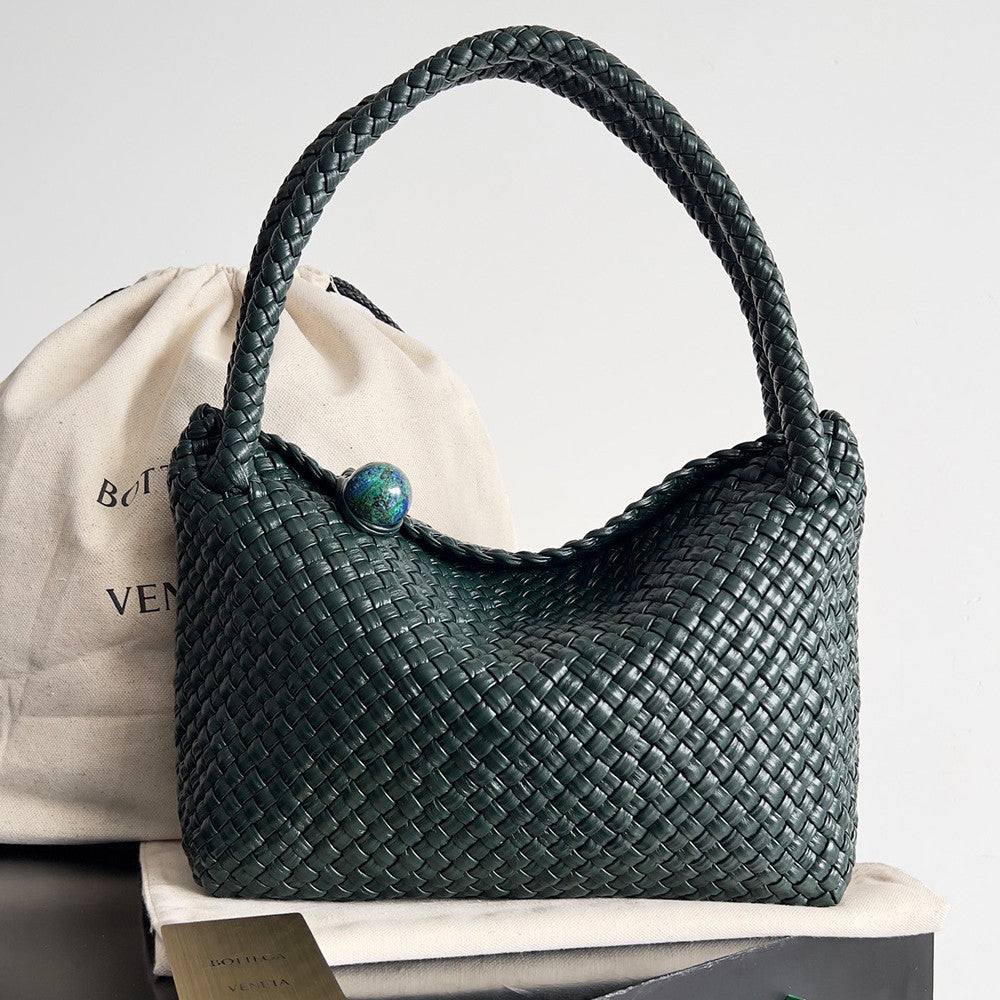 Bottega Veneta Tosca Shoulder Bag Intreccio-woven Leather Shoulder Bag Men's And Women's Sculptural Spherical Details A Classic Clutch Bags 716974V2EZ01019 #195277