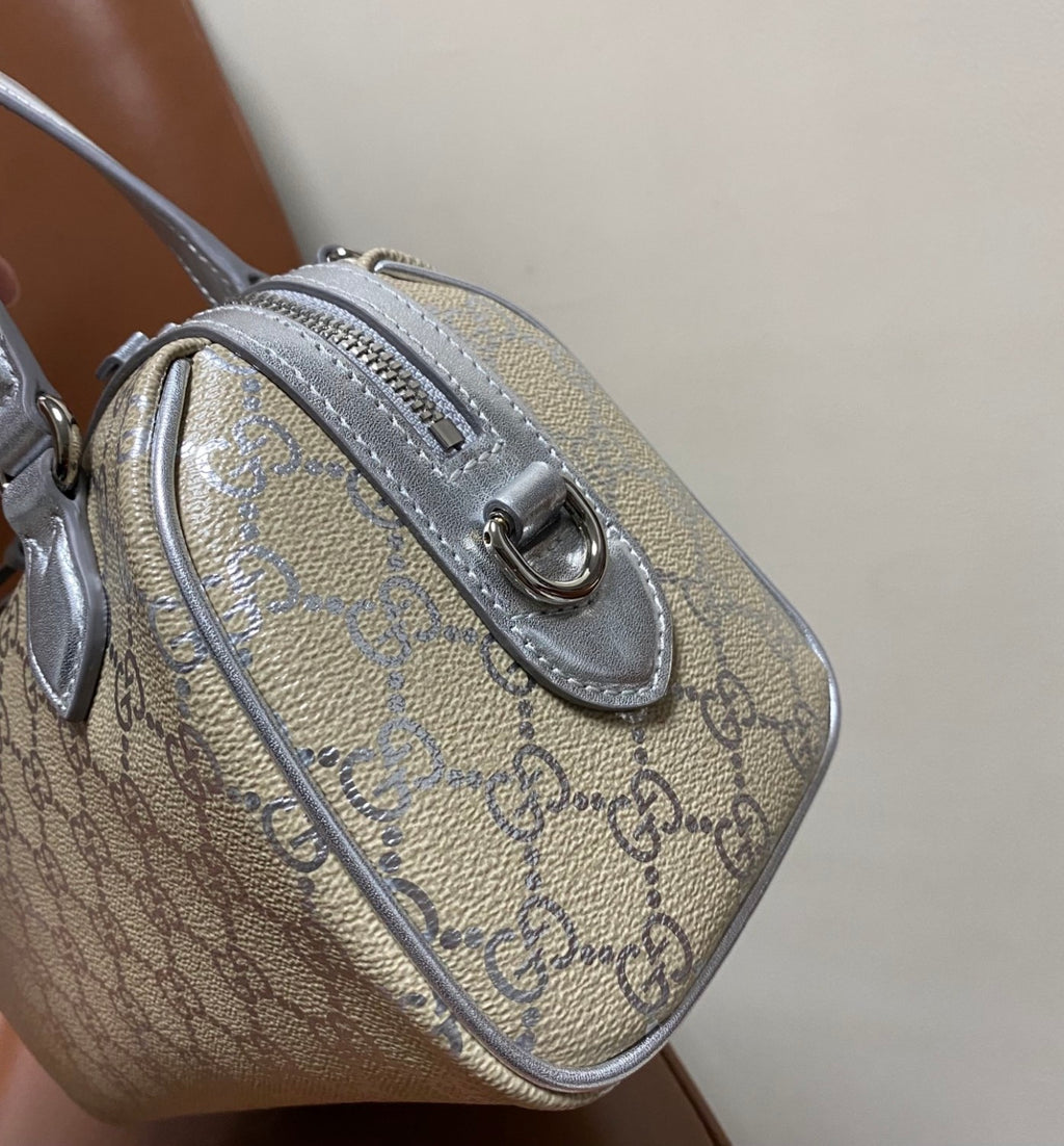 Gucci GG Emblem Small Boston Bag #337066