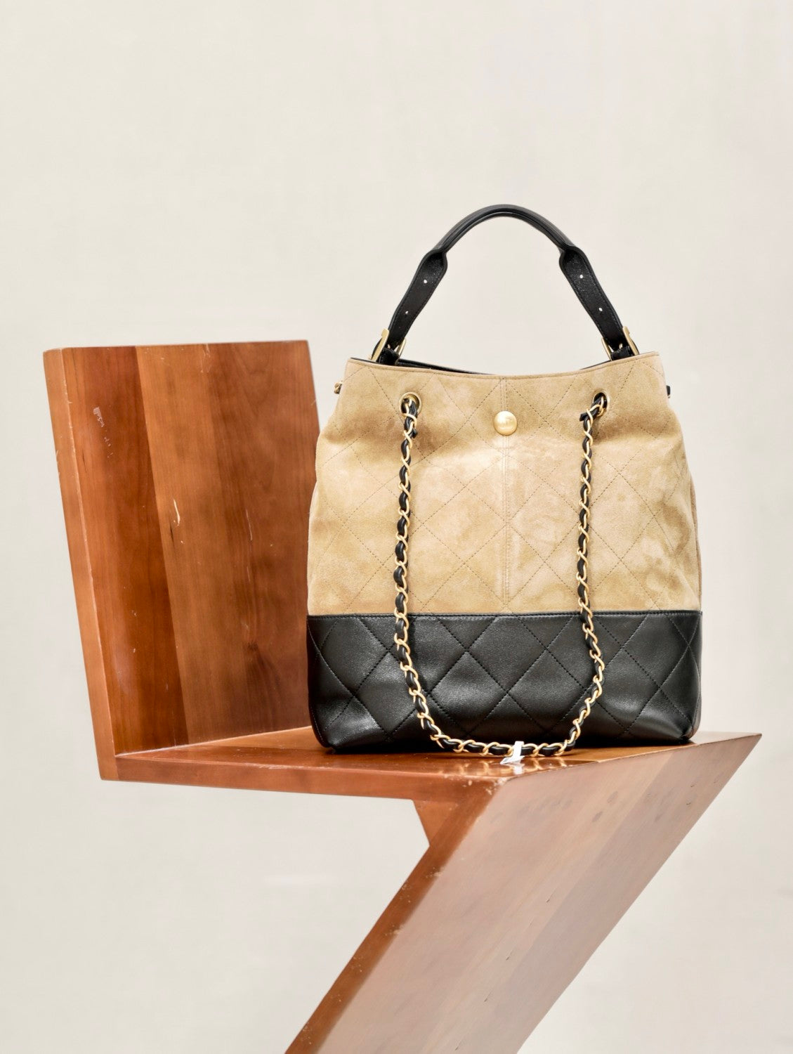 Chanel Women's Multicolored Chain Shoulder Strap Suede And Leather Shoulder Bag Handbag Bags #77468