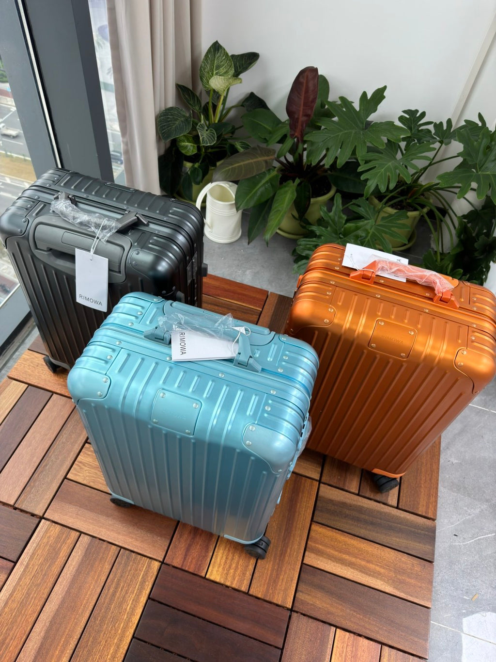 Rimowa Men's Women Solid Color Aluminum Magnesium Alloy Suitcase Suitcase Leisure 21-Inch Business Metal Shipping Trolley Case Box #76217