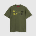 Gucci Men's Summer Solid Color Fashion Casual Letter Print Round Neck Drop Shoulder Short Sleeve T-Shirt #78253