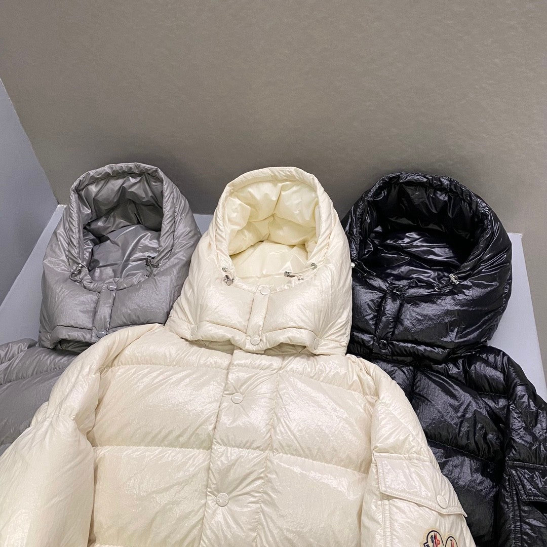 Moncler Men's Winter Solid Color Warm Zipper Casual Hooded Long Sleeve Puffer Down Jacket #73683