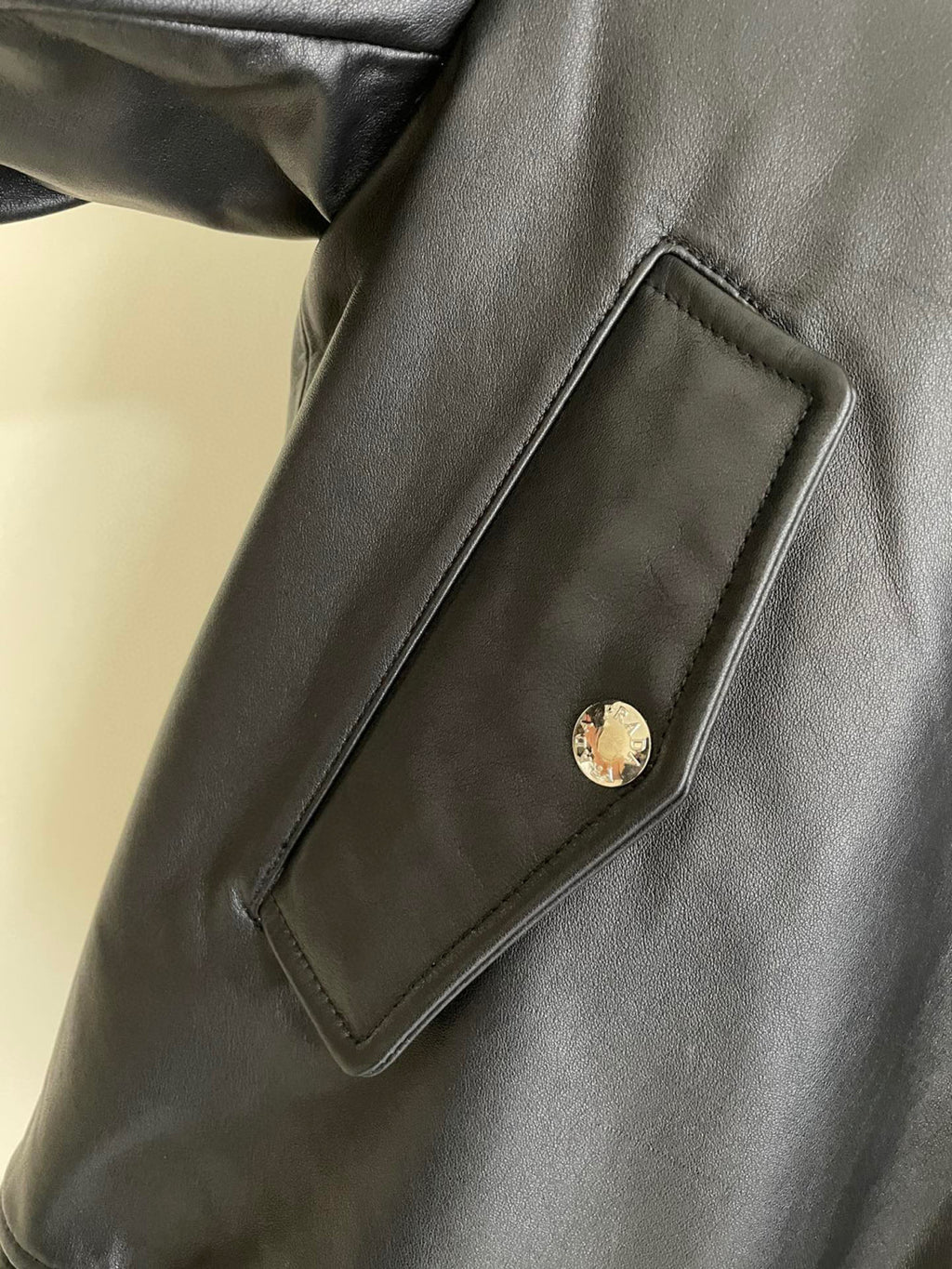 Prada Baseball Jacket Jacket Leather Jacket #21967