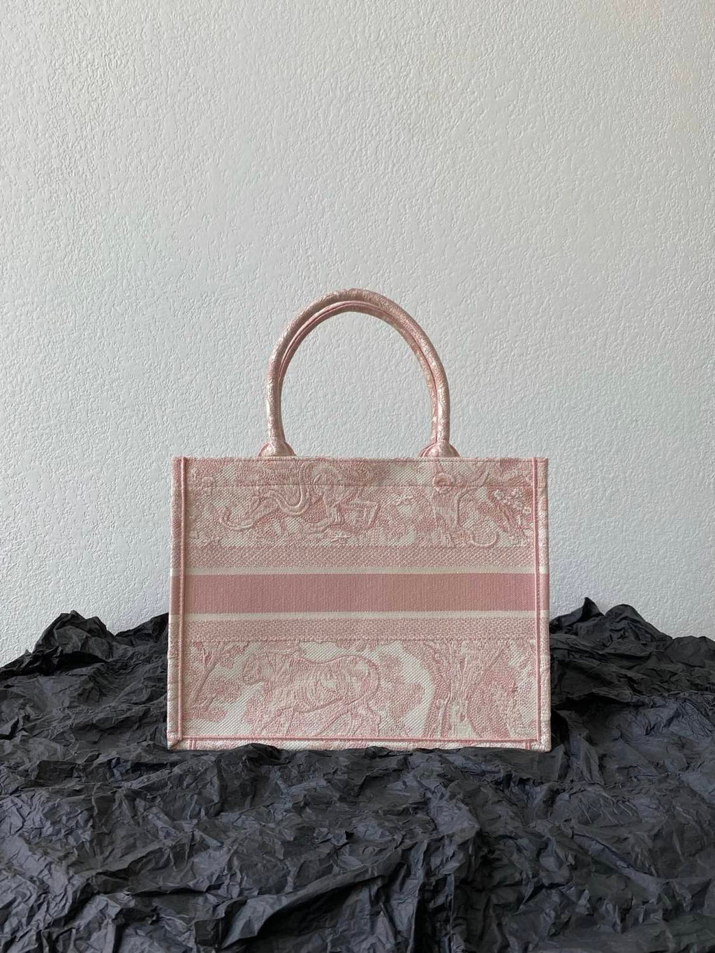 Dior Book Tote Women's Pattern Printed Embroidered Letter Printed Tweed Canvas Tote Bag Bags (please Contact Customer Service For Colour Selection Before Purchase) #76615