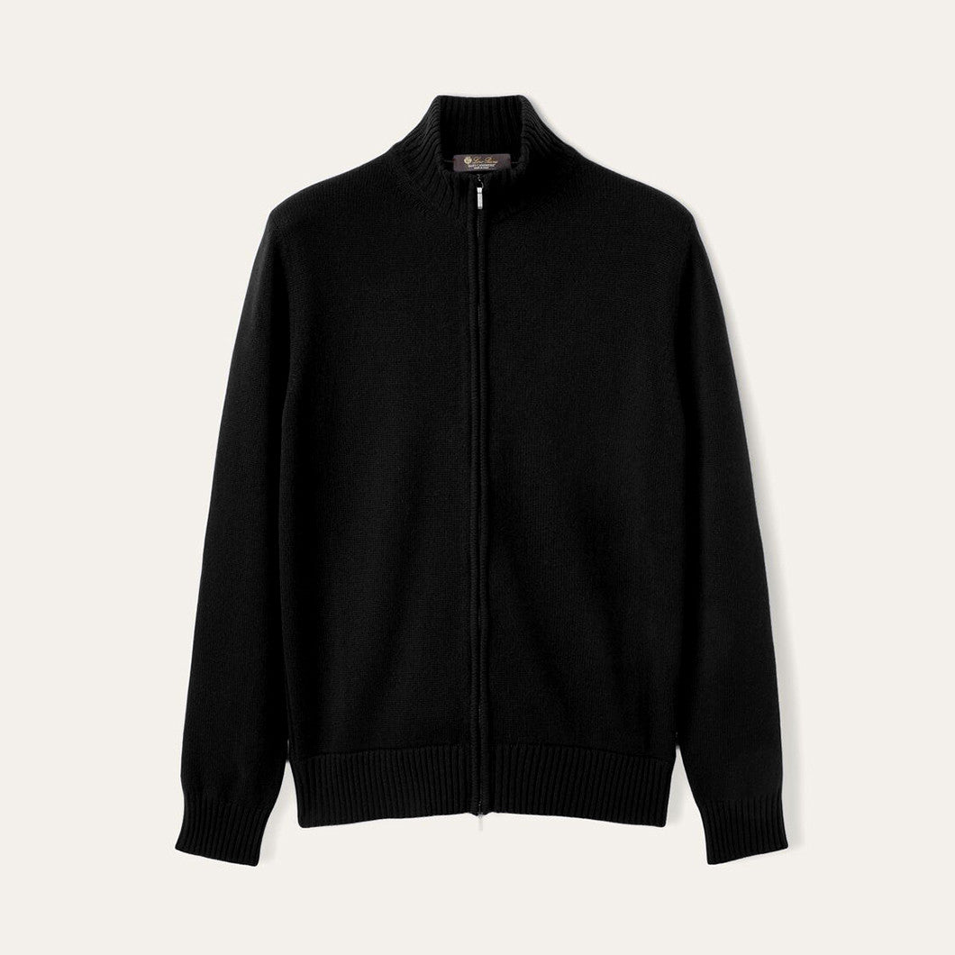 Loro Piana Men's Spring And Autumn Fashion Parksville Long Sleeve Solid Color Zipper Casual Cashmere Aviator Jacket Ngvp #9482