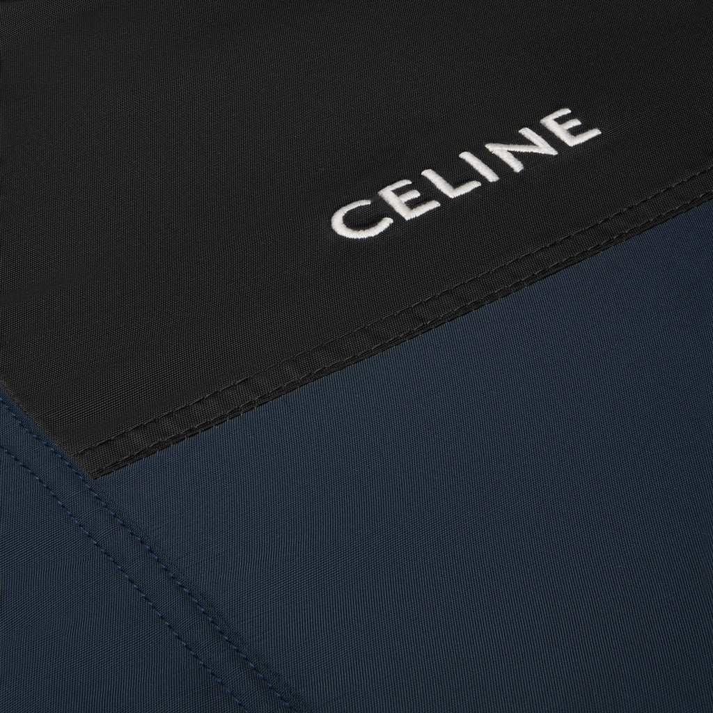 Celine Men's And Women's Spring/fall Fashion Casual Color Block Hooded Jacket With Drawstring Waist Jacket #78934