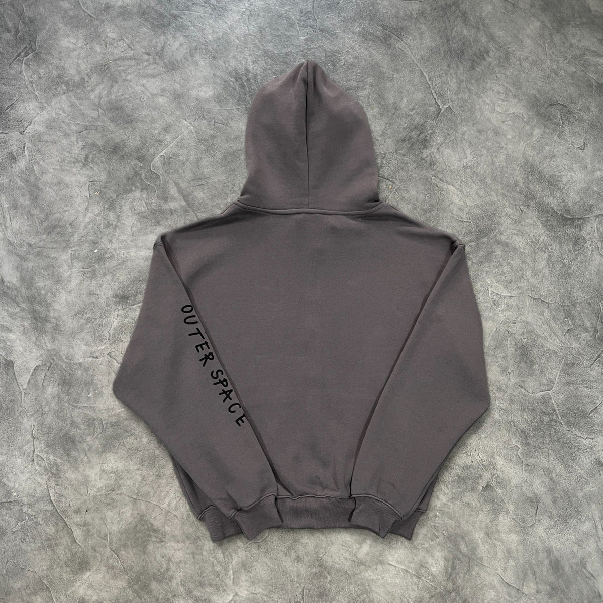 Broken Planet Black Print Zip-Up Hoodie