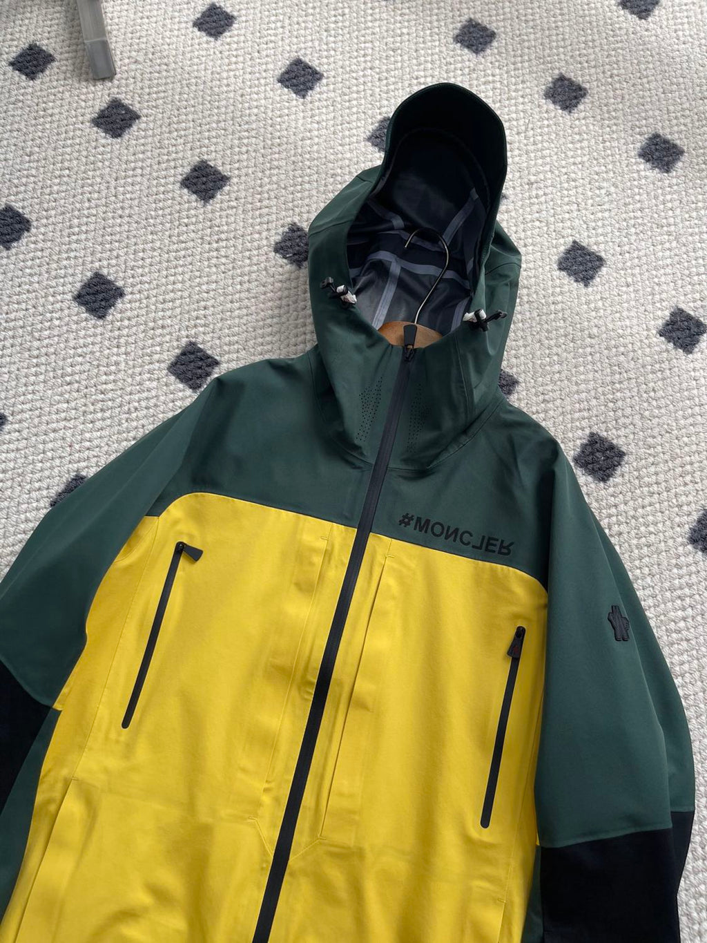 Moncler Men's Autumn and Winter Colorblocking Hooded Casual Zipper Long Sleeve Ski Jacket #73952