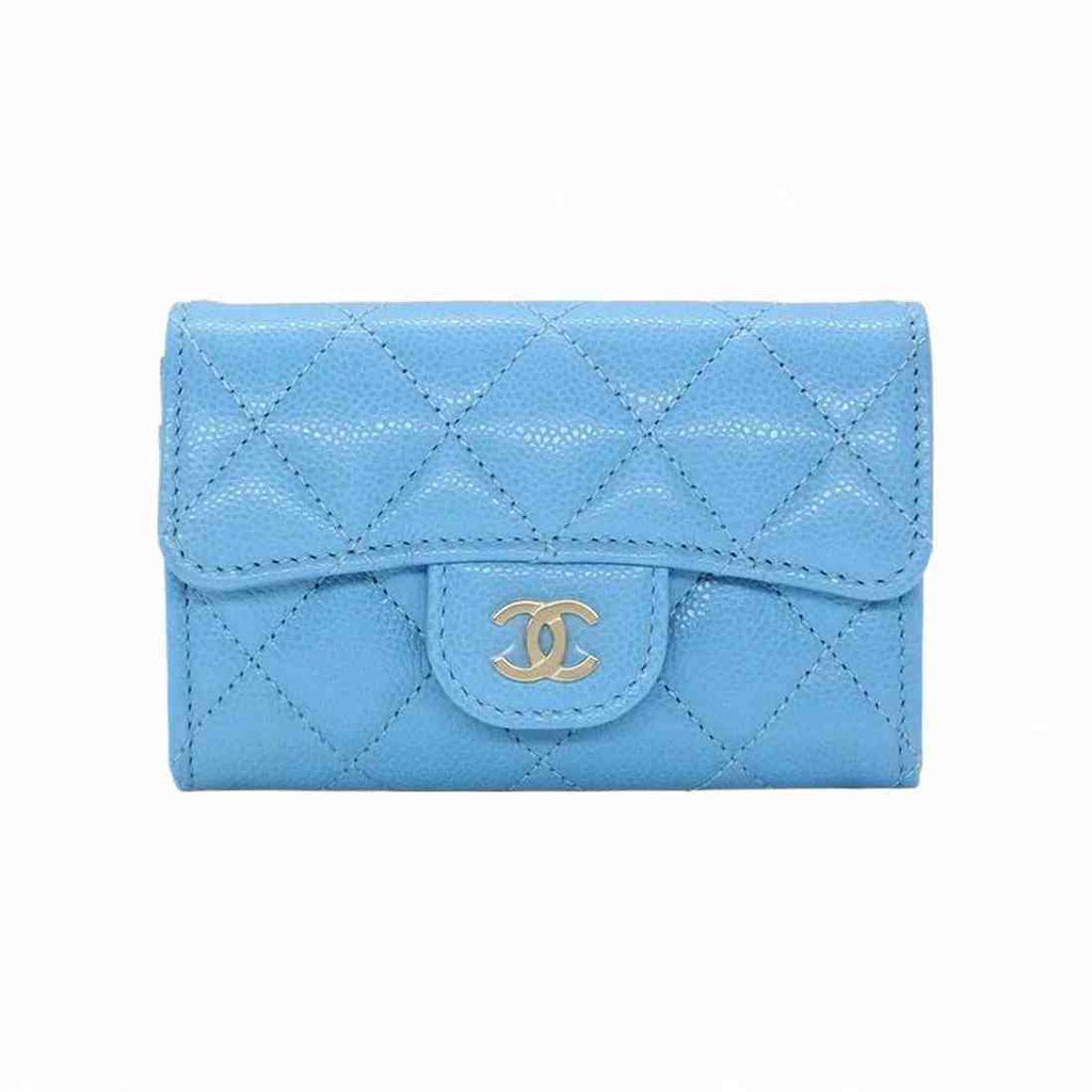 Chanel Classic Card Holder New Black Cf Caviar Calfskin Flap Card Holder With Gold Buckle Ap0214  Bag Bags #196876