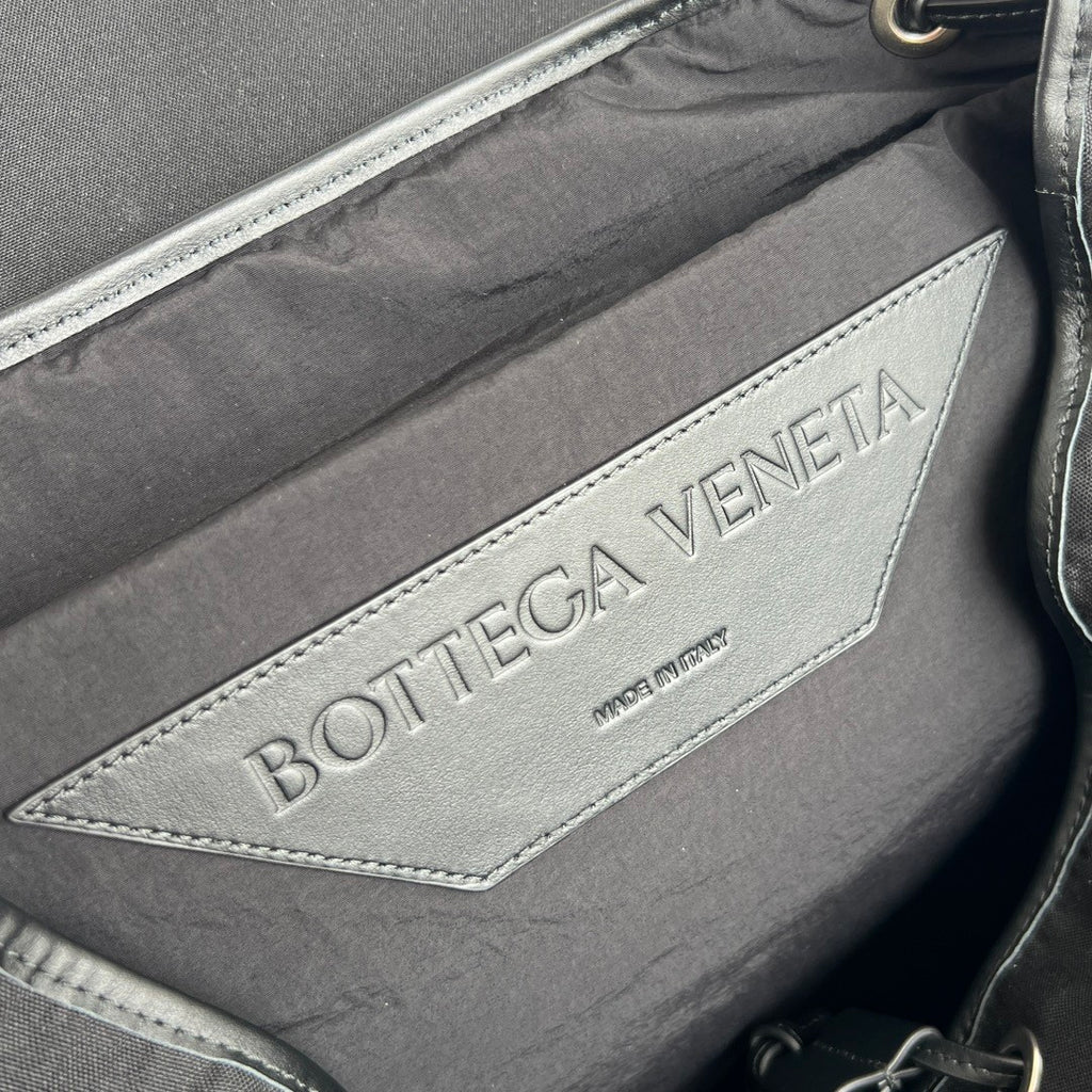Bottega Veneta Crossroad Multi-Pocket Nylon Backpack Woven Leather Adjustable Straps #333014