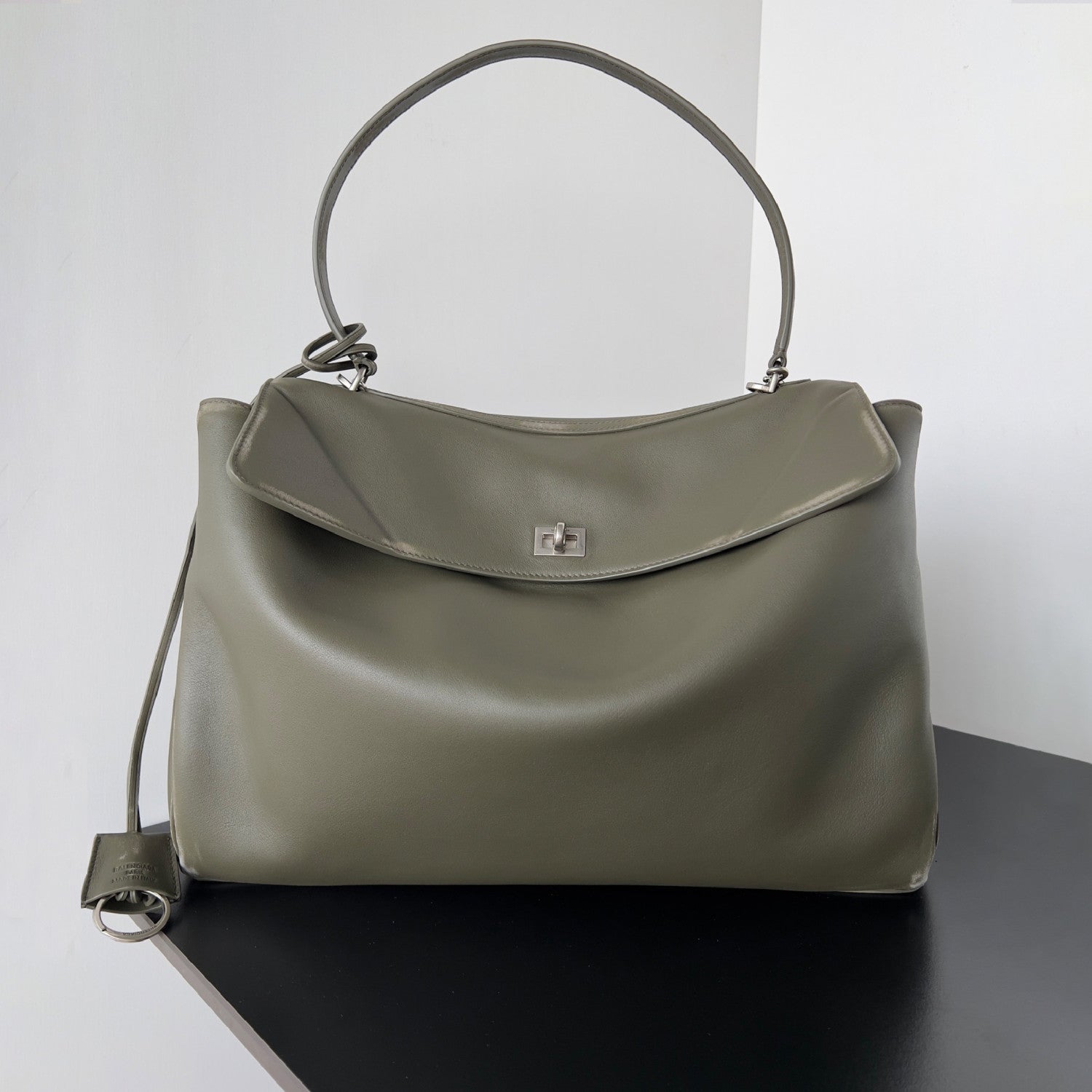 Balenciaga Rodeo Large Handbag Women's Men's Solid Fashion Leather Contour Gold Silver Metal Accessories Bags 7897442AA4V2621 Ngvp #1584